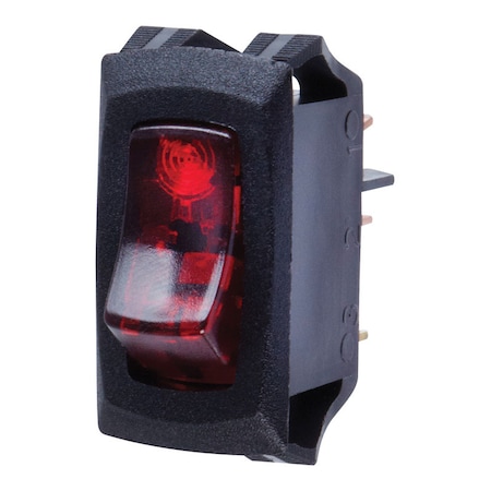 Jandorf Rock Switch Red Spst120V 61032
